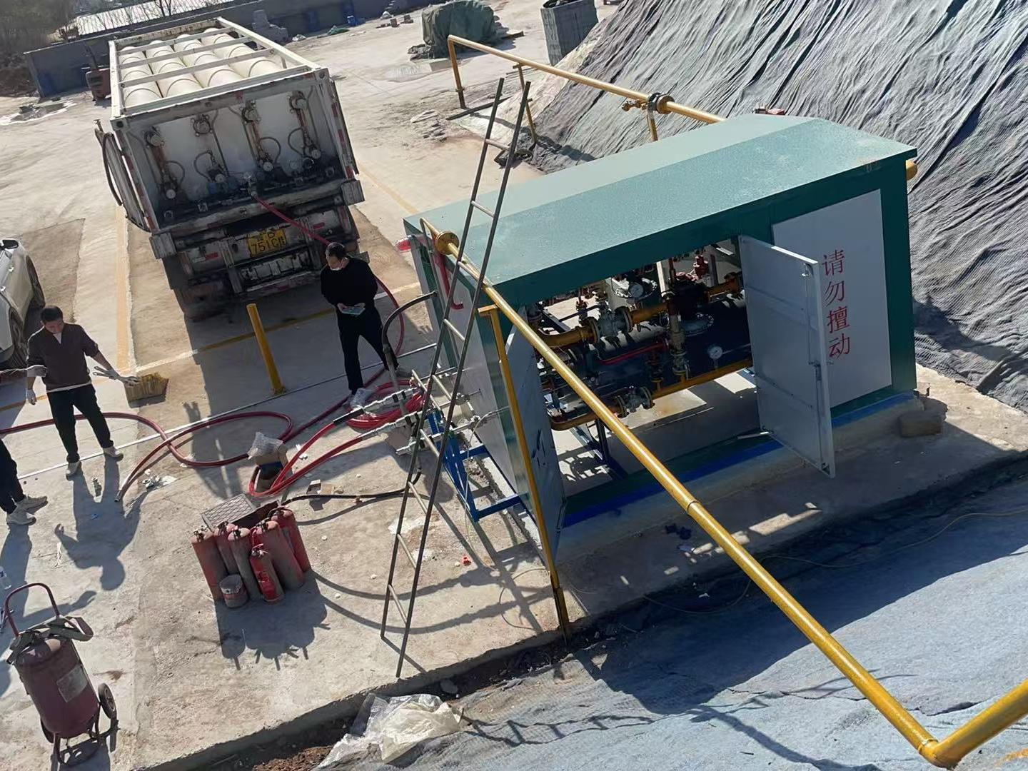 CNG3000 燃气调压箱安装现场 